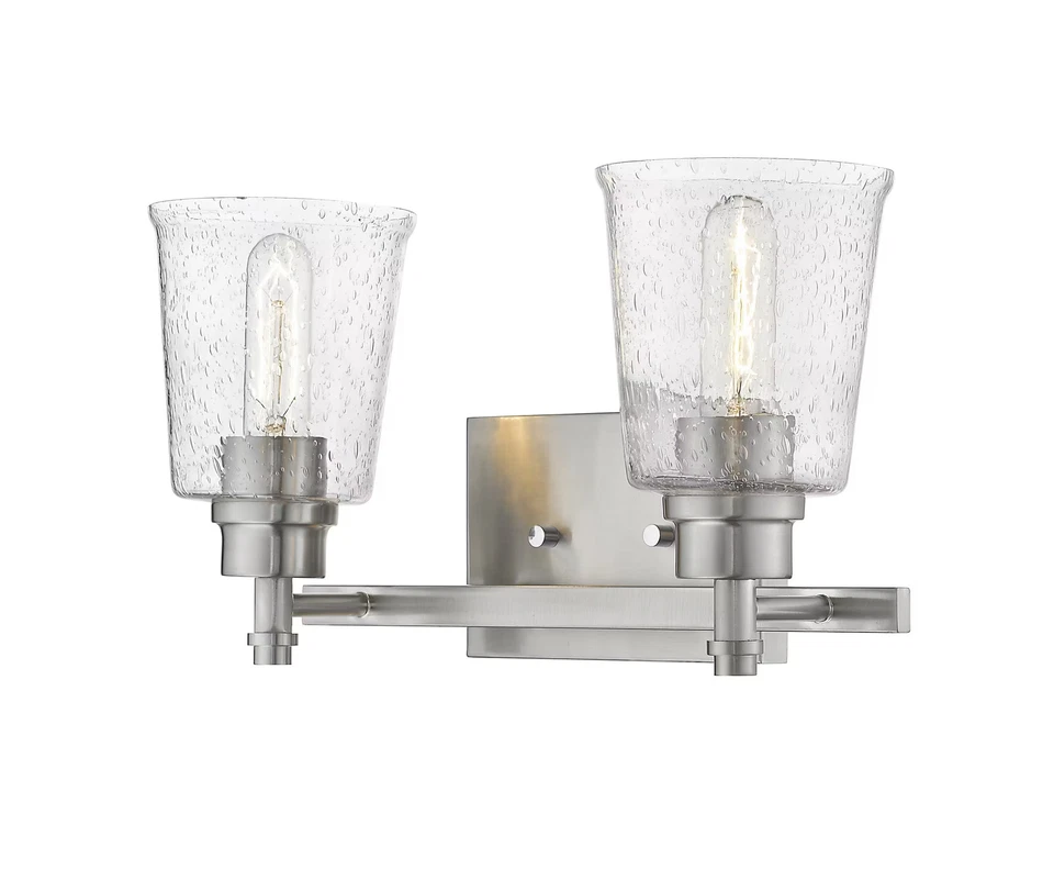 Bohin 2-Light Bathroom Vanity Light In Brushed Nickel - Image 1 of 1