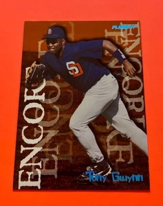 1997 Fleer Tiffany Parallel Tony Gwynn - Tarjeta Rara de Leyenda de los Padres de San Diego - Imagen 1 de 2