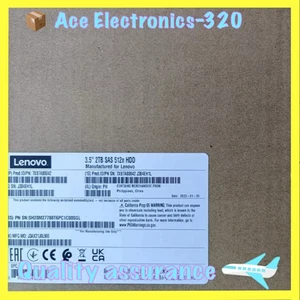 NEW Lenovo ThinkSystem 00YK031 7XB7A00042 2TB 7.2K SAS 12G 3.5" HDD Hard Drive - Picture 1 of 4