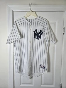 Majestic New York Yankees Bobby Abreu Jersey Pinstripe #53 Baseball Size Medium - Picture 1 of 8