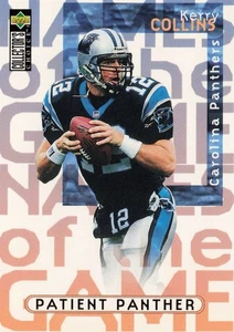 Kerry Collins 1997 Collector's Choice Names of the Game #74 - Picture 1 of 2