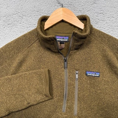 Patagonia Better Suéter 1/4 Cremallera Pullover Sudadera Marrón Hombre’s Grande 25522 Foto 1 de 4