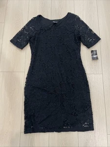 RN Studio By Ronni Nicole Women’s Short Sleeve Lace Dress Lining Size 6 Petite - Picture 1 of 4