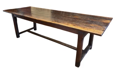 Rare Long 17th-Century English Oak Refectory Table, 94.5" - Image 1 of 4