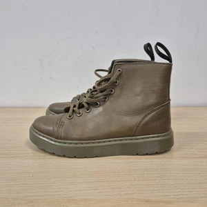 Scarpe da ginnastica Dr Martens Talib verde oliva pelle leggere stivali taglia UK 6 - Foto 1 di 8