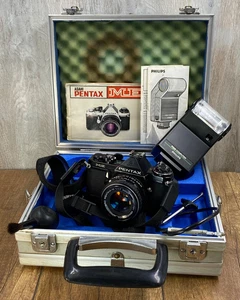 Pentax ME Black 35mm SLR Film Camera SMC M 50mm f/1.7 Lens Japan. Original Box. - Picture 1 of 22