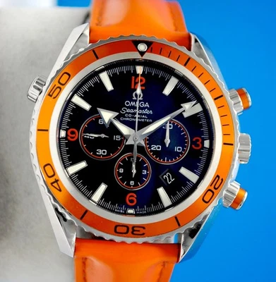Reloj Omega Seamaster Planet Ocean Coaxial Cronógrafo Para Hombre Naranja - 2918.50.38 Foto 1 de 4
