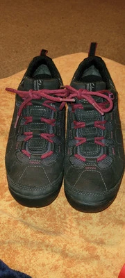 Clarks Zapatos de Aire Libre para Mujer 9M Gore Tex Tenis de Senderismo Cuero Negro Con Cordones Foto 1 de 4