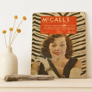 Vintage 1942 McCalls Magazine Cover Featuring Zebra-Striped Design & Stories - Picture 1 of 24