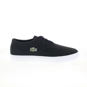 Lacoste Grip Base 224 1 CMA Mens Black Canvas Lifestyle Sneakers Shoes - Picture 1 of 8