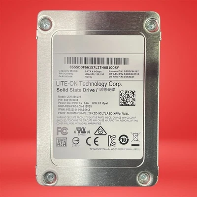 Lite-On 256GB 2.5" SATA SSD Solid State Hard Drive LCH-256V2S - Image 1 of 4