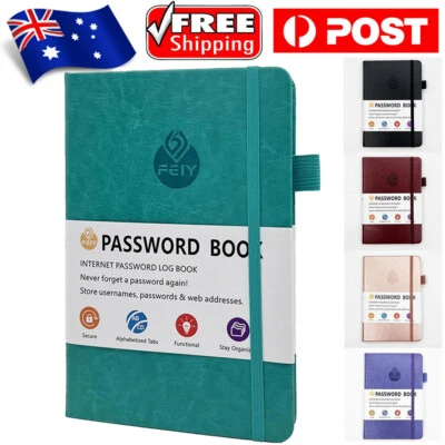 Password Book Hardcover Journal Notebook Internet Address & Password Organizer - image 1 of 4
