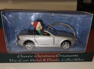 2000 Maisto Classic Christmas Ornament Silver Mercedes-Benz Car Vintage - Picture 1 of 5