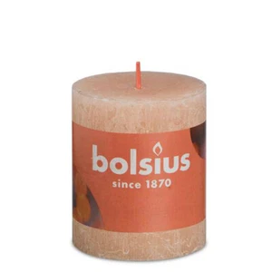 Bolsius Rústica Vela Cilíndrica Rosa Nebuloso 80/68mm - Imagen 1 de 1