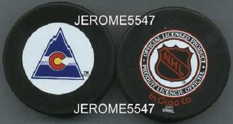 COLORADO ROCKIES 1976-1982 NHL NOSTALGIA PUCK Defunct team 2003 back #ABAA_#p4b Cover