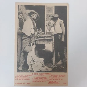ANTICA CARTOLINA-NAPOLI-FERDINANDO RUSSO-O DOIE ALLATTANTE-PRIMI '900-RARA* - Foto 1 di 2