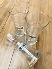 Set x3 Ricard Branded Logo Tall Waisted Tumbler french aperitif Glass 14cm
