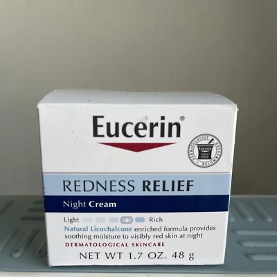 Eucerin Redness Relief Night Cream Dermatological Skin Care Night Creme New - Image 1 of 3