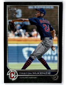 2022 Topps Chrome Ben Baller Triston McKenzie Cleveland Guardians #142 Refractor