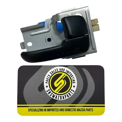 Manija de puerta interior negra lado pasajero derecho Mazda Miata 99-00 OEM B01A-58-330C Foto 1 de 2