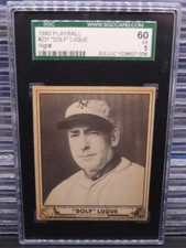 1940 Playball Play Ball Dolf Luque High Number #231 SGC 60 EX 5