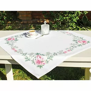 Kit de nappe à broder Roses FM008 Luca-S - Imagen 1 de 2