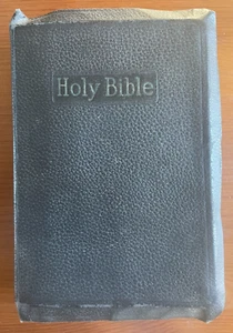 Holman aussprechende Ausgabe Heilige Bibel KJV Karten hilft schwarzes Leder antik sehr guter Zustand - Bild 1 von 20