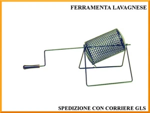 Padella in acciaio per castagne girevole a cilindro per sagre e aria aperta - Foto 1 di 1