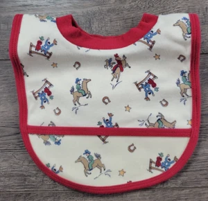 New! Baby Boy Gymboree Vintage Western Prairie Rodeo Bib - Picture 1 of 2