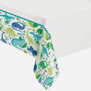 Dinosaurs Plastic Table Cover Tablecloth 137CM x 213CM Birthday Party Supplies - Picture 1 of 2