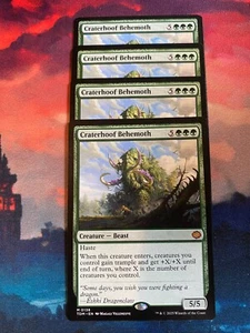 MTG Tarkir Dragonstorm Craterhoof Behemoth x 4 - Picture 1 of 1