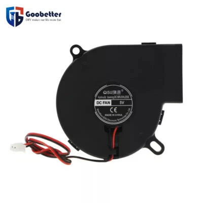 7525 Centrifugal Fan 7cm 5V/12V/24V Turbo Blower for Humidifiers and Cooling - Image 1 of 4