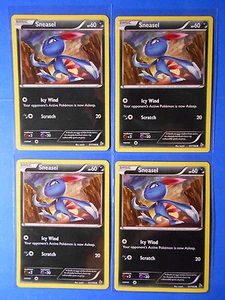 4x Sneasel 51/106 Pokemon card XY Flashfire common NM - Picture 1 of 1