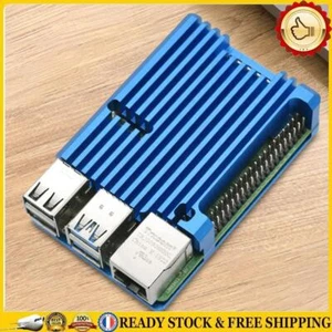 Boîtier métallique avec dissipateur thermique, boîtier ouvert pour RPI (bleu san - Bild 1 von 7