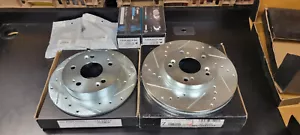 Front Rear Brake Rotors w/ Pads Kit for 2006-2015 Honda Civic Acura CSX ILX - Bild 1 von 8
