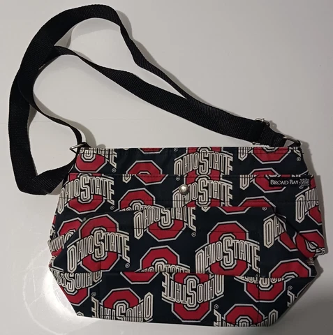 Ohio State Buckeyes Purse with Shoulder Strap colors red and Black Cover