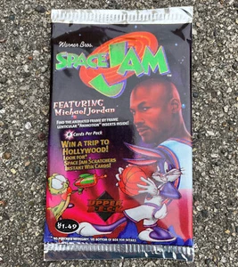 1996 Upper Deck SPACE JAM HOBBY PACK SEALED UNOPENED Michael Jordan - Picture 1 of 3