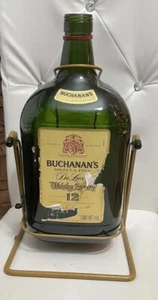 *GIANT* BUCHANAN'S DELUXE AGED 12 YEARS SCOTCH WHISKY EMPTY GREEN BOTTLE 4.5Lt - Picture 1 of 9