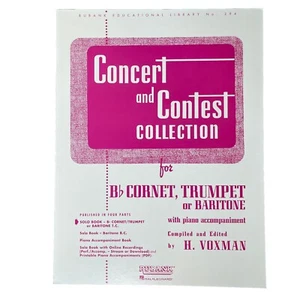 Concert And Contest Collection Bb Cornet, Trumpet Or Baritone New Hal Leonard - Picture 1 of 6