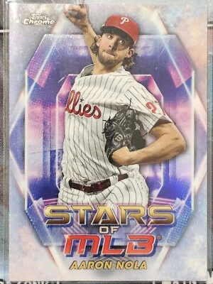 AARON NOLA 2023 Topps Update Series Stars of MLB Chrome #SMLBC-86 - Phillies  - Image 1 of 2