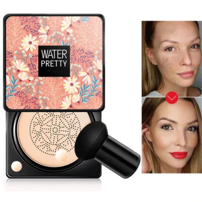 Air Cushion BB Foundation Cream Mushroom Head Concealer No Blooming Waterproof A - Image 1 of 4