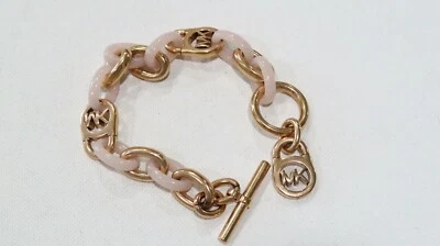  Pulsera Michael Kors Cuarzo Rosa Eslabón Palanca Cadena en Oro Rosa MKJ4328 Foto 1 de 4