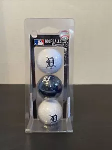 Team Golf MLB Detroit Tigers Regulation Size Golf Balls, 3 Pack White And Blue - Picture 1 of 10