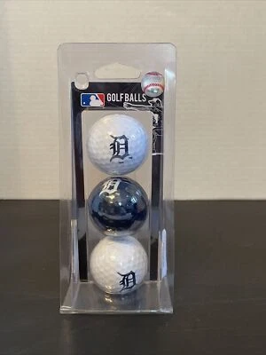 Team Golf MLB Detroit Tigers Regulation Size Golf Balls, 3 Pack White And Blue - Image 1 of 4