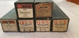 QRS IMPERIAL PARAMOUNT Lettore Piano Musicale Rotolo MADRE o IRISH Temi Lotto 6pz - Foto 1 di 2