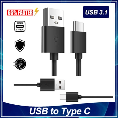 HeavyDuty USB Type C Charging Cable Braided Fast Phone Charger Long Lead 1m - Image 1 of 4