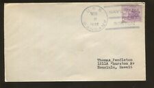 1935 USS WANDANK Navy Yard Boston to Honolulu Hawaii Postal Cover