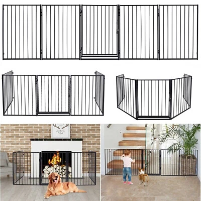 5tlg Kaminschutzgitter Kinder Absperrgitter Ofenschutzgitter Schutzgitter 305cm - Bild 1 von 4