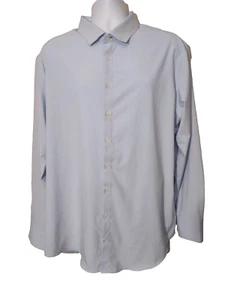 Mizzen+Main Men's Leeward Shirt Size XXL Button Front Trim Fit L/S Light Blue - Picture 1 of 6