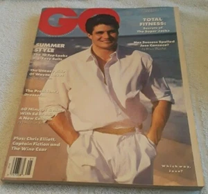 JOSE CANSECO- MAY 1989 GQ MAGAZINE - FASHION FRONT COVER- HANDSOME AND STYLISH - Picture 1 of 2